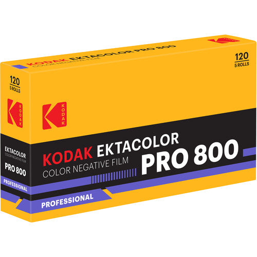 Kodak Ektacolor Pro 800 Color Negative Film - 120 mm - 5 pack